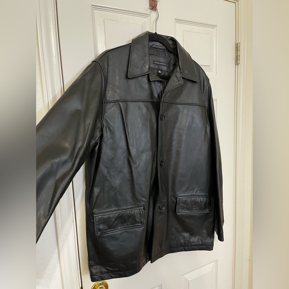 Banana Republic 100% Genuine Leather Jacket Size Men’s M - Picture 2 of 11